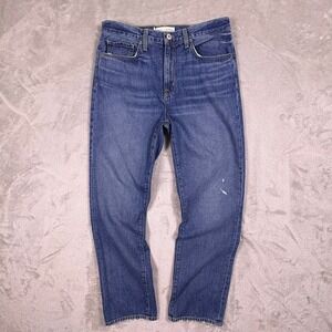 Nili Lotan Straight Leg Jeans 29 Classic Wash Made USA Minimalist Quiet Luxury